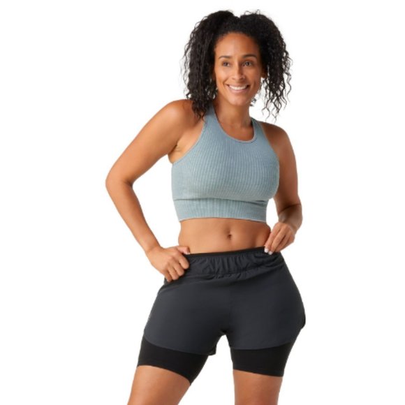 Smartwool Other - Smartwool Intraknit Crop Bra in Lead